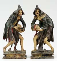 Beggars with gironde and child