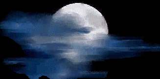 Apareci� la luna cabalgando el cielo perdido sin estrellas. Bella C.Ventura