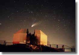 La cometa Hale Bopp vista dal Monte Generoso