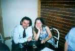 At party in Sofia, Bulgaria, May 1999, with a Mensan from Bulgaria