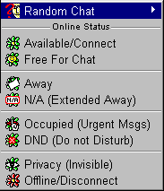 Status menu