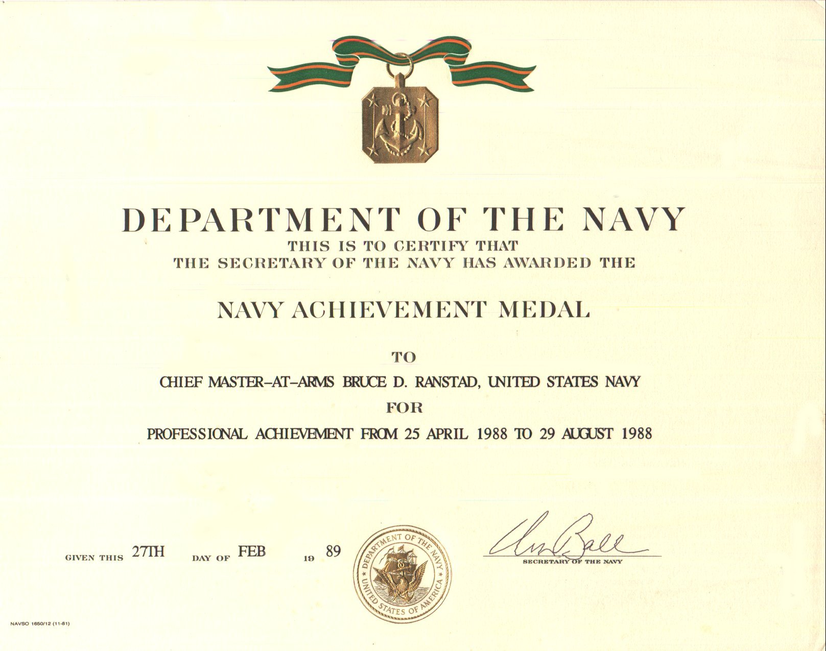 Navy Achievement Medal