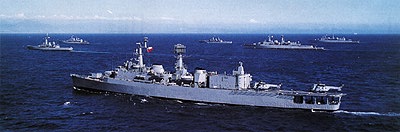 Escuadra at sea.
