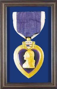 Purple Heart in Shadow box