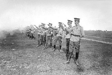 Russian Officers firing Nagants