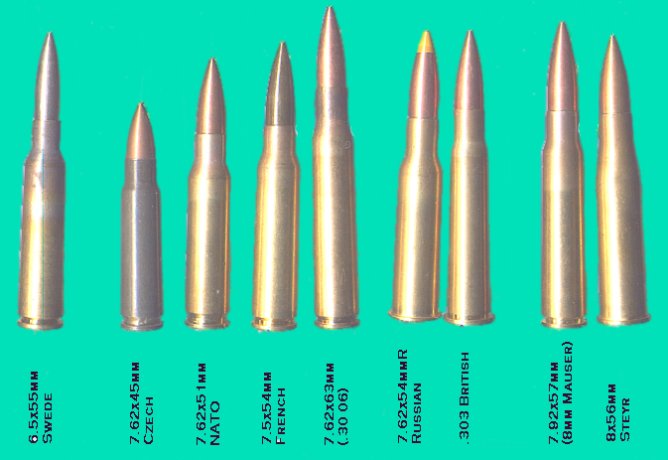 Sample C&R Rifle Cartridges