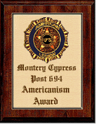 The American Legion - Post 694, Americanism Award