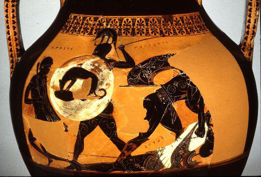 Scene containing death of Achilles