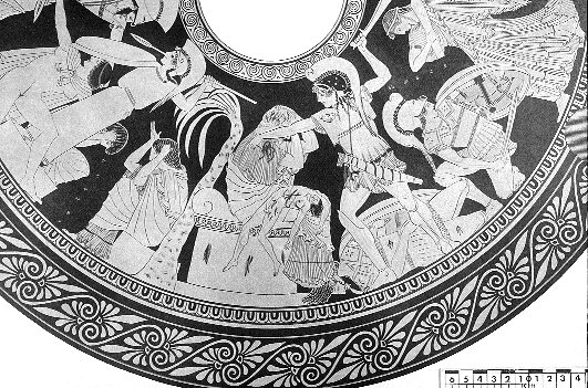 Scene containing death of Priam