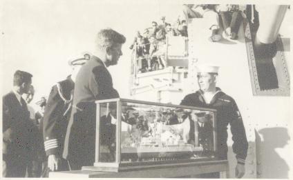 model presentation and handshake