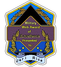 Military Web Award of Excellence 3-22-98