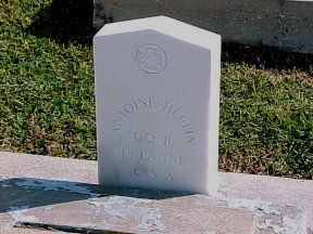 image of a herpin headstone