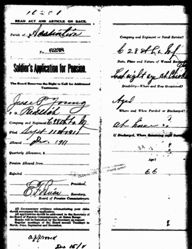 IMAGE of Jesse Young pension