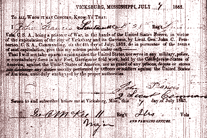 IMAGE of John Fearn Francis Pardon Document