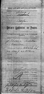 IMAGE of J J Padilla Pension Application