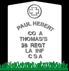 IMAGE Paul Hebert CSA Headstone
