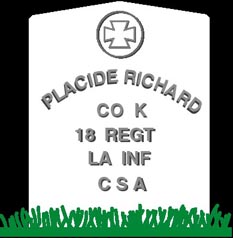 IMAGE Placide Richard CSA Headstone