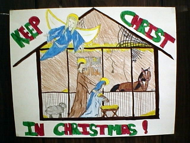 1st Place Keep Christ in Christmas Winning Poster