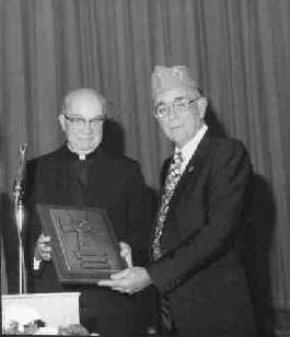 Monsignor Falls Receives the Celtic Cross Award