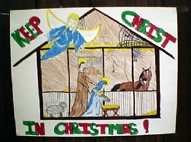 Keep Christ In Christmas Winning Poster