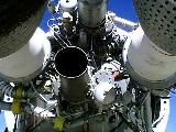 Underside of LR87-AJ-5 Rocket Engine