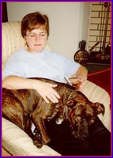 On mum's lap