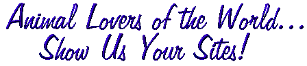 Animal Lovers' Personal Pages