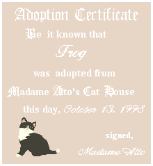 adoption certificate