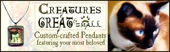 Creatures Great and Small custom pendants