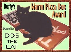 Duffy's Warm Pizza Box Award