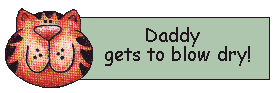 daddy gets to blow dry