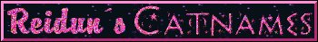 Reidun�s Catnames