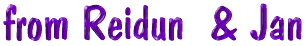 from Reidun & Jan