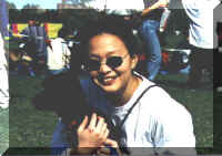 Verbi the toy poodle & Mom at the St. Louis kite festival(25133 bytes)