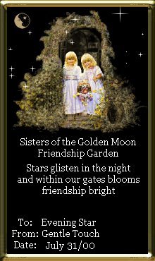 Friendship Garden Plaque