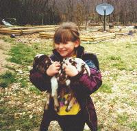 Kaylee and baby goat