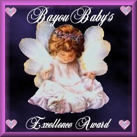 Bayou Baby's Excellence Award