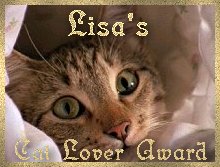 Lisa's Cat Lover Award