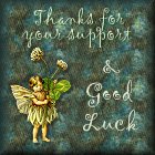 Thanks for your support & Good Luck