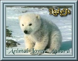 LadyJ's Animal Lover Award