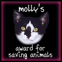 molly's award for saving animals