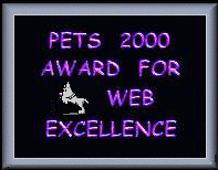 Pets 2000 Award For Web Excellence