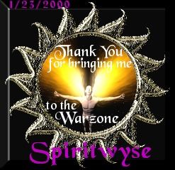 Thank You for bringing me to the Warzone