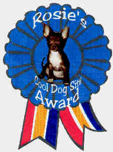 Rosie's Cool Dog Site Award