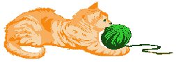 A cartoon orange kitty