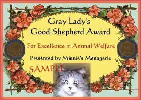 Gray Lady's Good Shepherd Award!