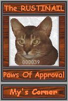 The RUSTINAIL paws of approval