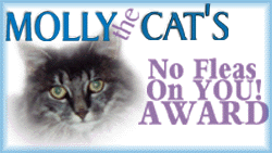Molly the Cat's No fleas on you award