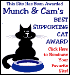 Thank you for our first award Munch & Cam!