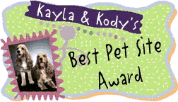 Kayla & Kody's
     Award